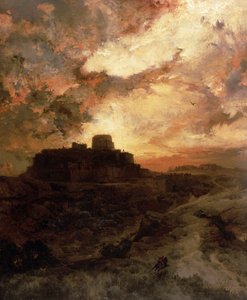 日没、アリゾナ州ウォルペタウン、1880